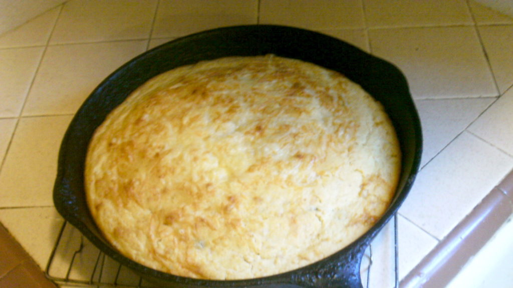 Cheesy Jalapeno Corn Bread with Creamed Corn