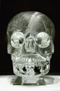 Crystal Skull on Exhibit at the British Muesum picture by Rafał Chałgasiewicz  at Wikipedia