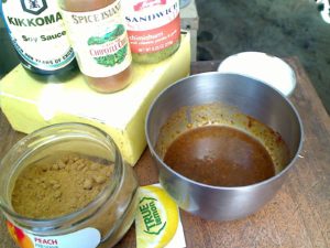 Mis en place - Chimichurri, Chipotle, Soy Sauce, True Lemon and Cumin Mis en place - Chimichurri, Chipotle, Soy Sauce, True Lemon and Cumin