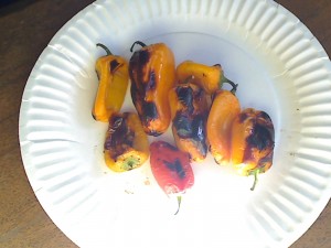 Grilled Peppers for Chicken a la King