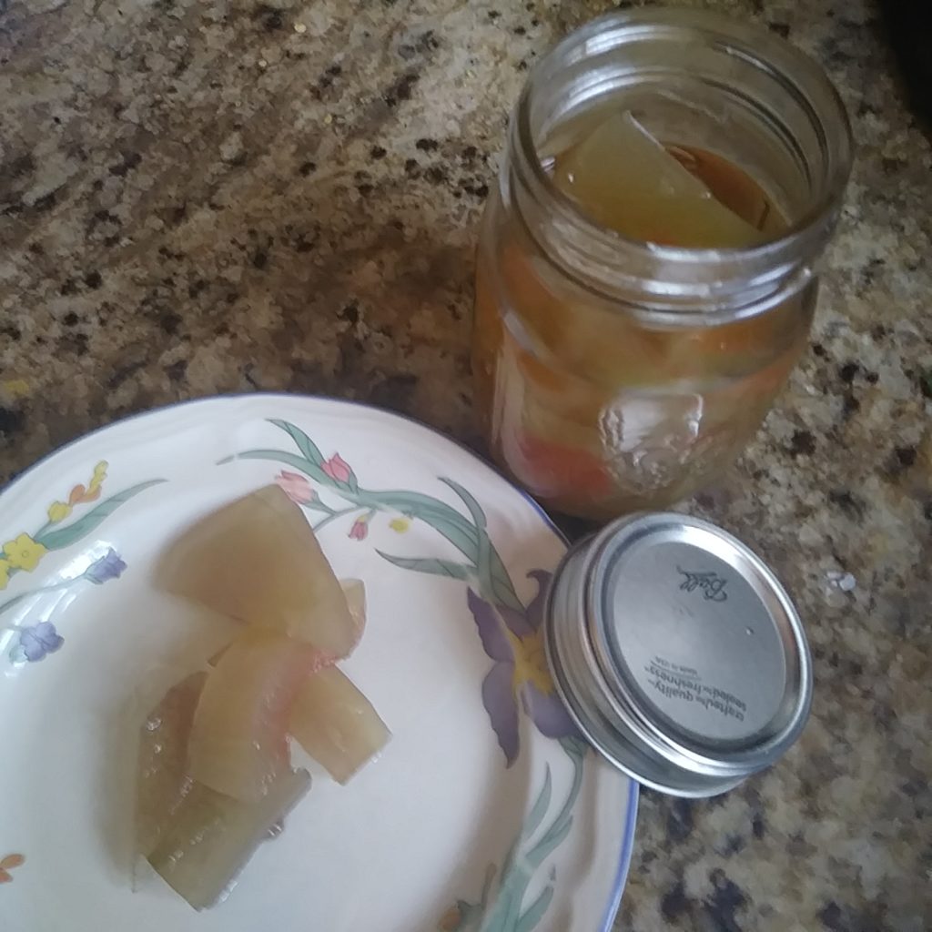 Pickled Watermelon Rind