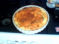scramble burger quiche