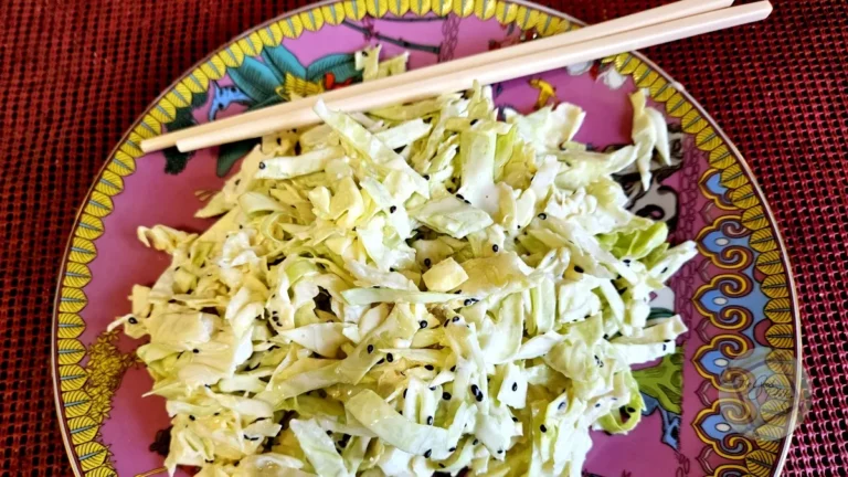 Asian Coleslaw Served