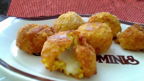 Risotto Rice Balls Served