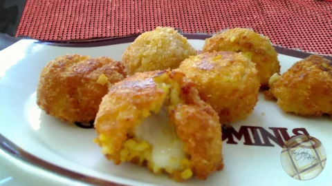 Risotto Rice Balls Served