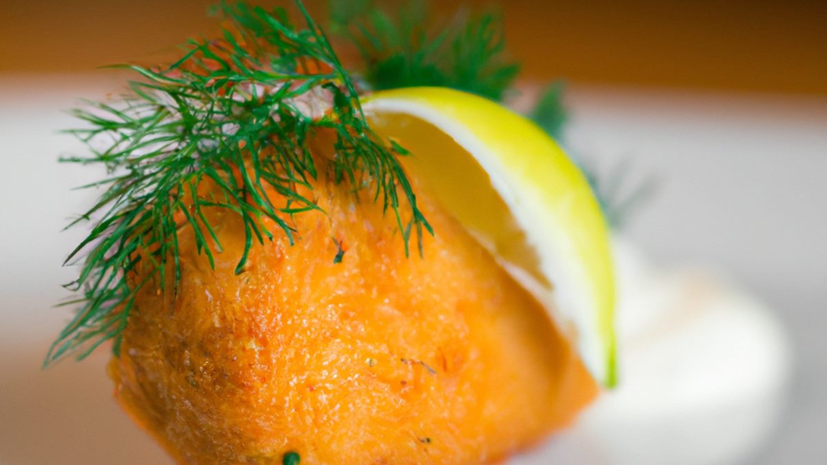 Salmon croquette