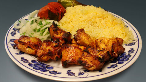 Elena's Chicken Shish Kabob - the Number 7 plate - my favorite