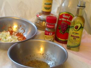 Coleslaw Mis en Place