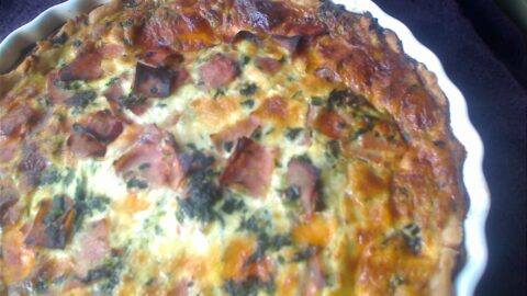 ham and spinach quiche