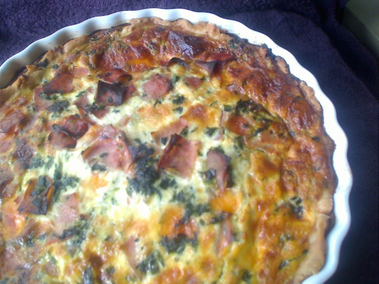 ham and spinach quiche