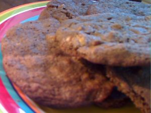 Mocha Butterscotch Cashew Cookies