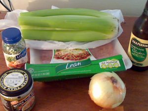 Mis en Place for Stuffing Turkey Meatloaf Ring