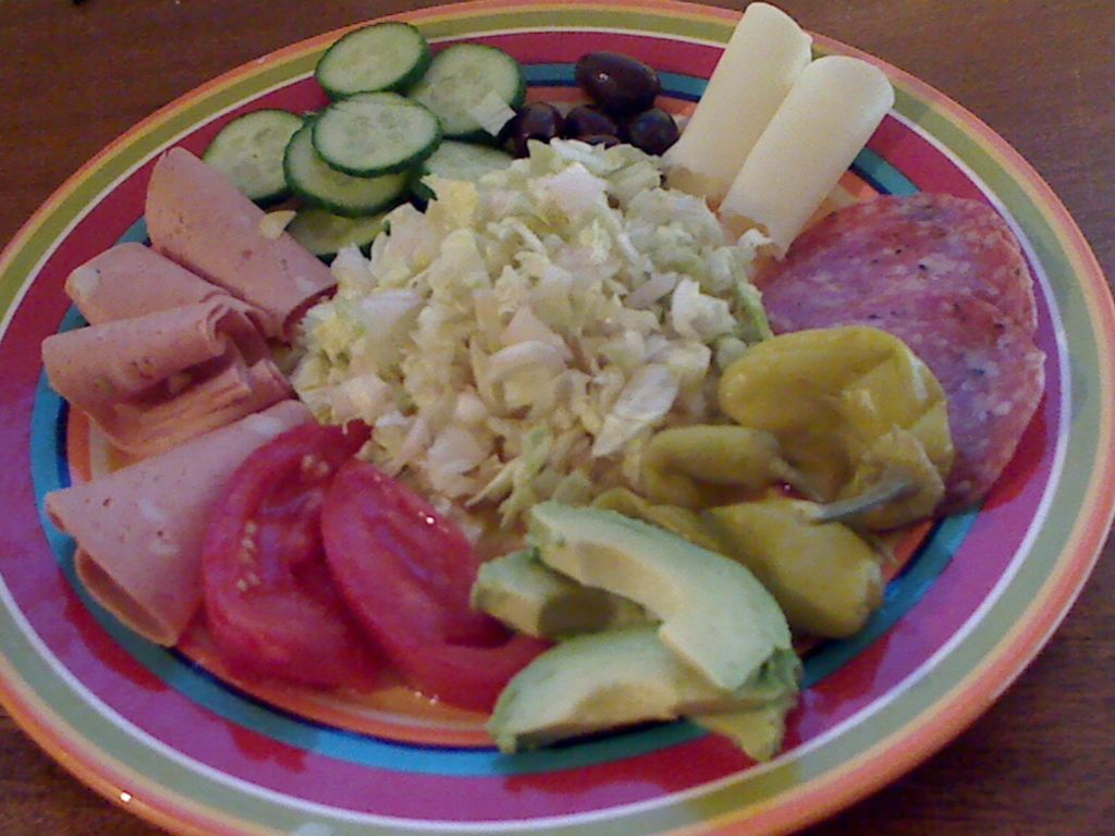 Antipasto with Original Brown Derby Salad Dressing