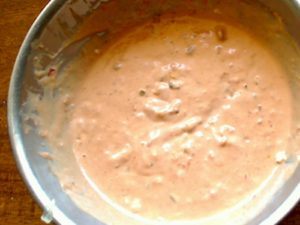 Bowl of Finished Thousand Island Dressing