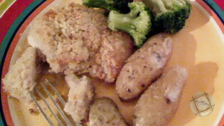 Garlic parmesan crusted chicken