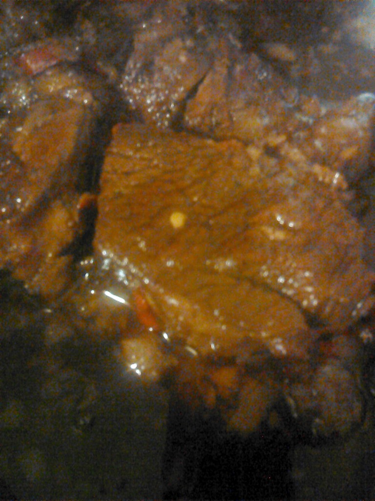 Brisket of Beef in Wine Sauce