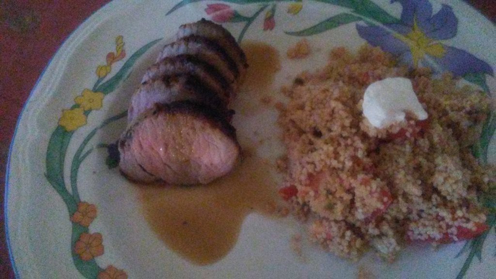 Pork Loin Roast with Tangy Lemon Sauce