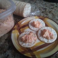 Pimento Cheese Spread and Crackers