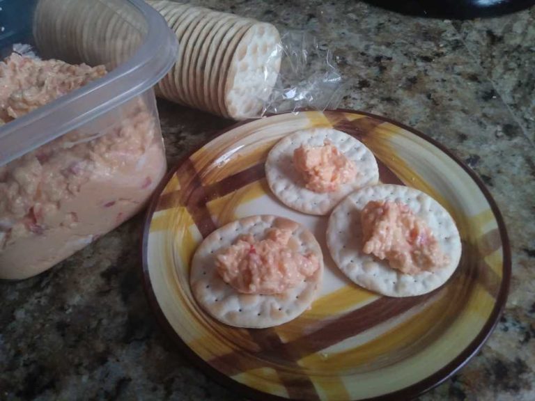 Pimento Cheese Spread and Crackers