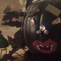 Jeweled Vampire Pumpkin for Halloween