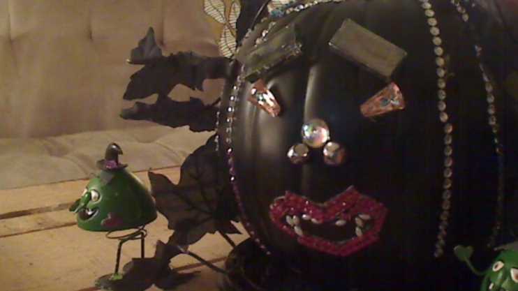 Jeweled Vampire Pumpkin for Halloween