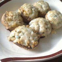 Stuffed Mushrooms in Wine Sauce