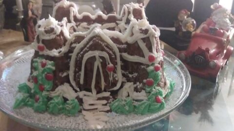 Gingerbread Fortress Bundt Cake