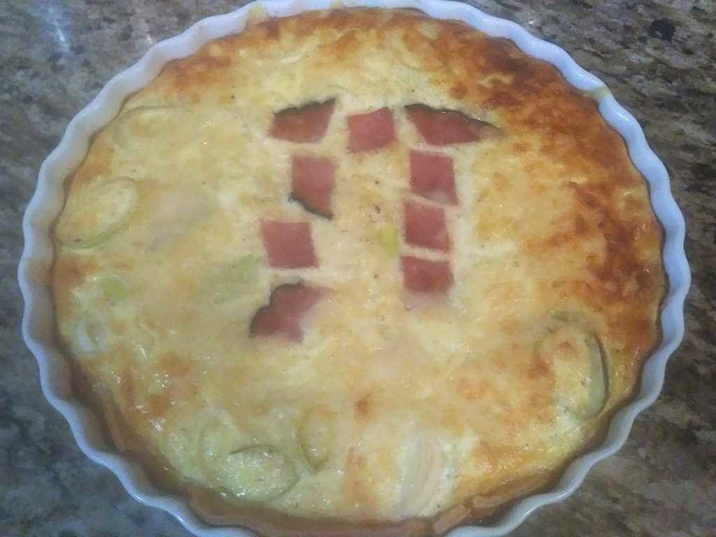 Pi day Ham and Leek Quiche