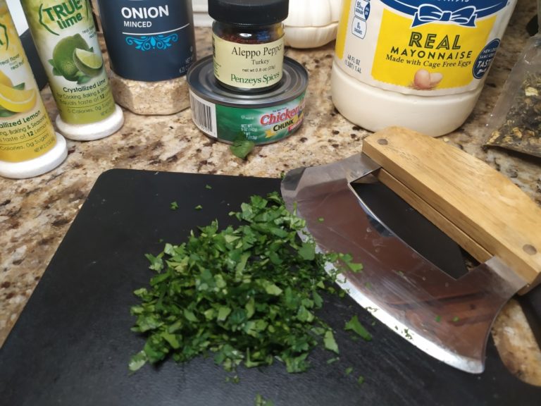 Minced cilantro