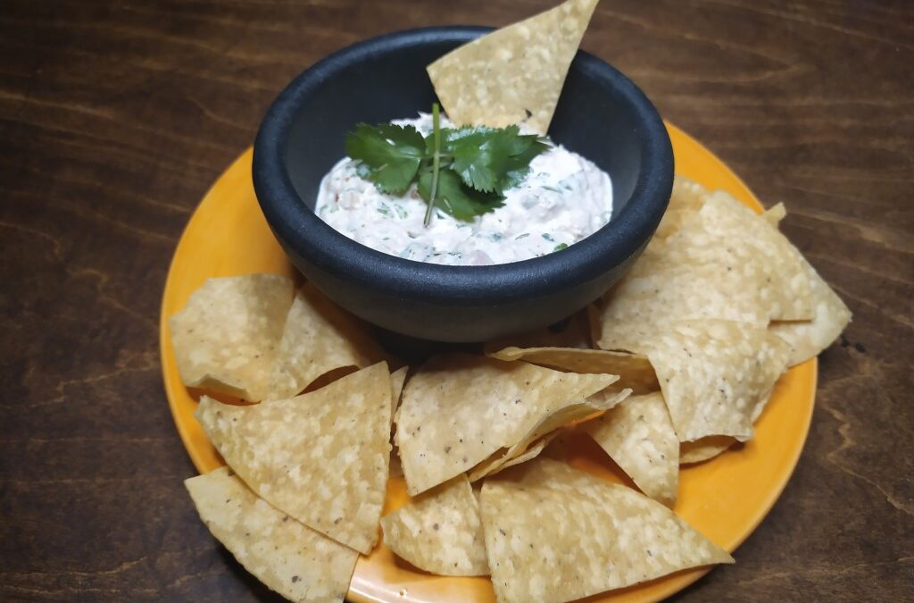 Spicy Tuna Dip with Chips
