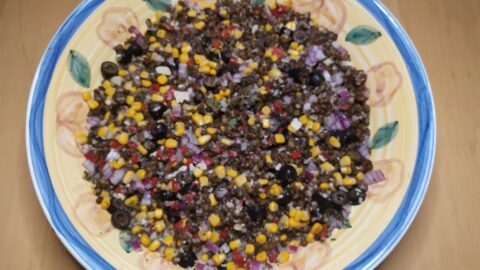 Black Lentil Salad