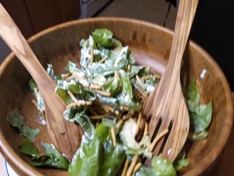 Salad with Blue Cheese Dressing