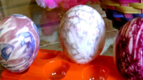 Silk Tie Dyed Eggs