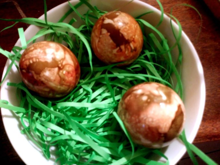 Onion Skin Dyed Eggs