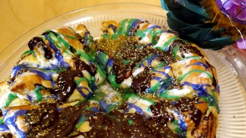 Puff Pastry King Cake with Almond Filling