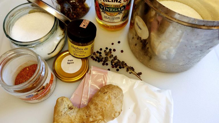 Turkey brine mise en place