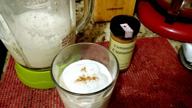 almost eggless eggnog