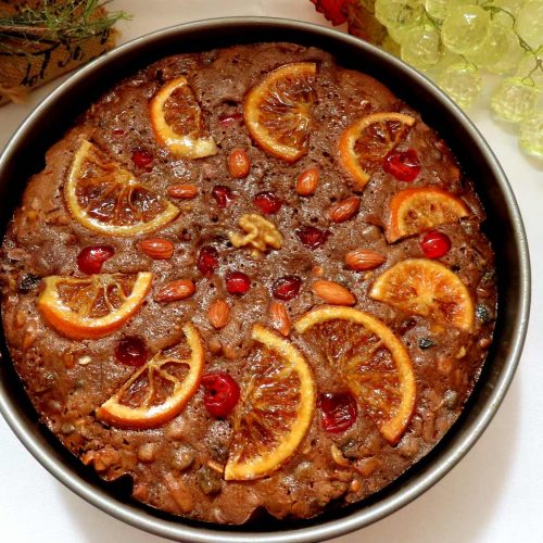 Chocolate fruitcake