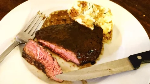 Reverse sear steak