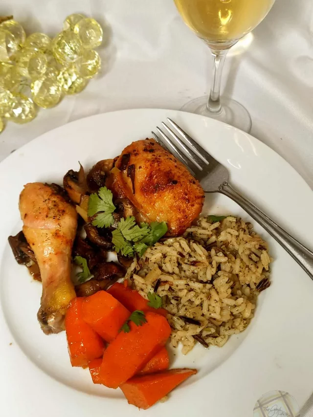 Chicken with Mushrooms and Wine