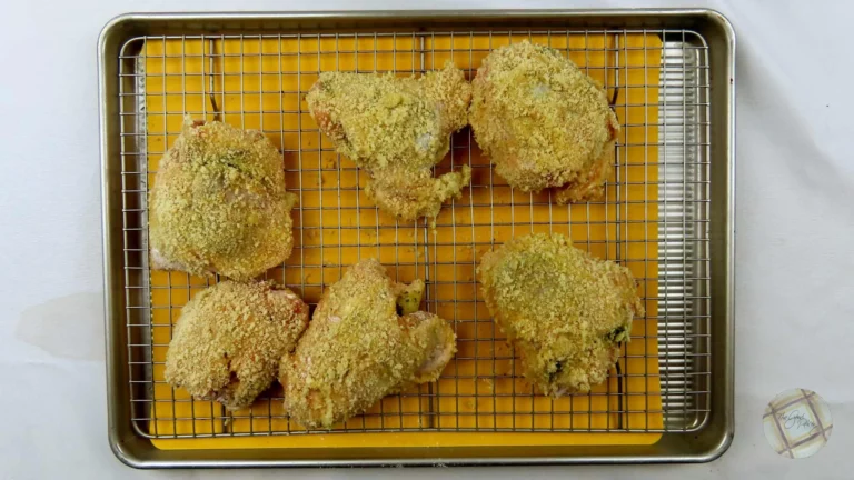 Air Fryer Pesto Stuffed Chicken Thighs