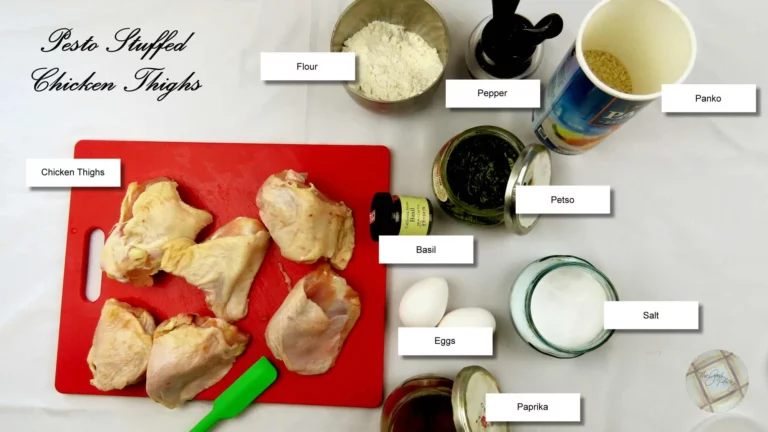 Air Fryer Pesto Stuffed Chicken Thighs