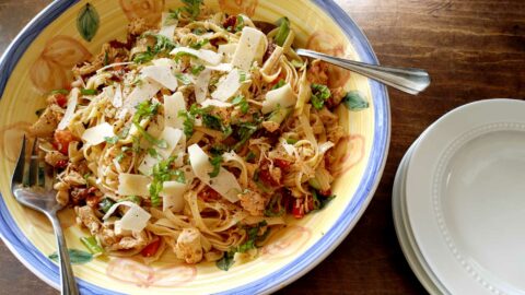 Tuscan Chicken Pasta Salad