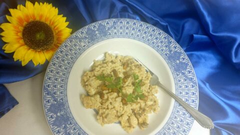 risotto with gorgonzola and pistachios