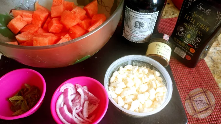 watermelon salad with feta