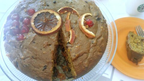 Pumpkin Spice Sourdough Election Day Cake