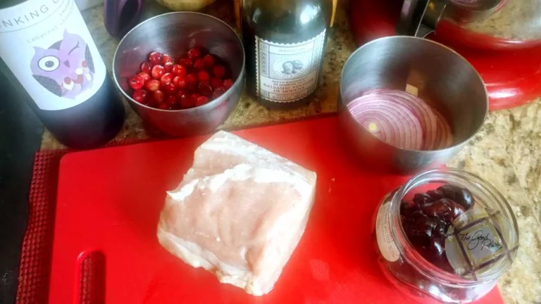 Sous Vide Pork Loin with Cranberry Cherry Reduction