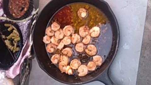 Barbecued Garlic Shrimp