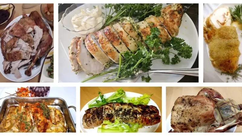 Five methods of cooking turkey