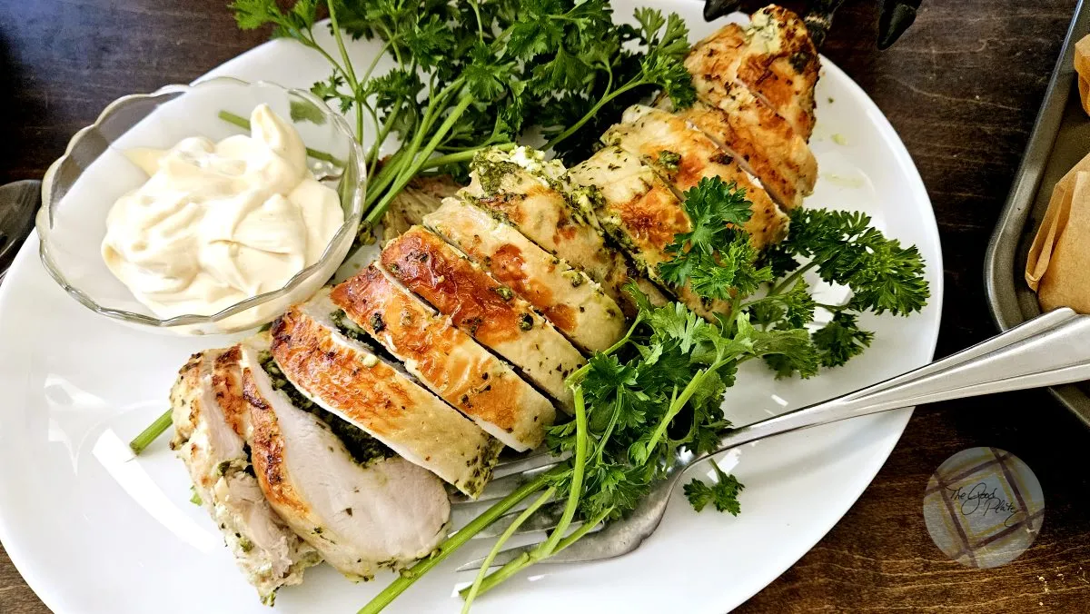 Sous vide turkey breast roulade